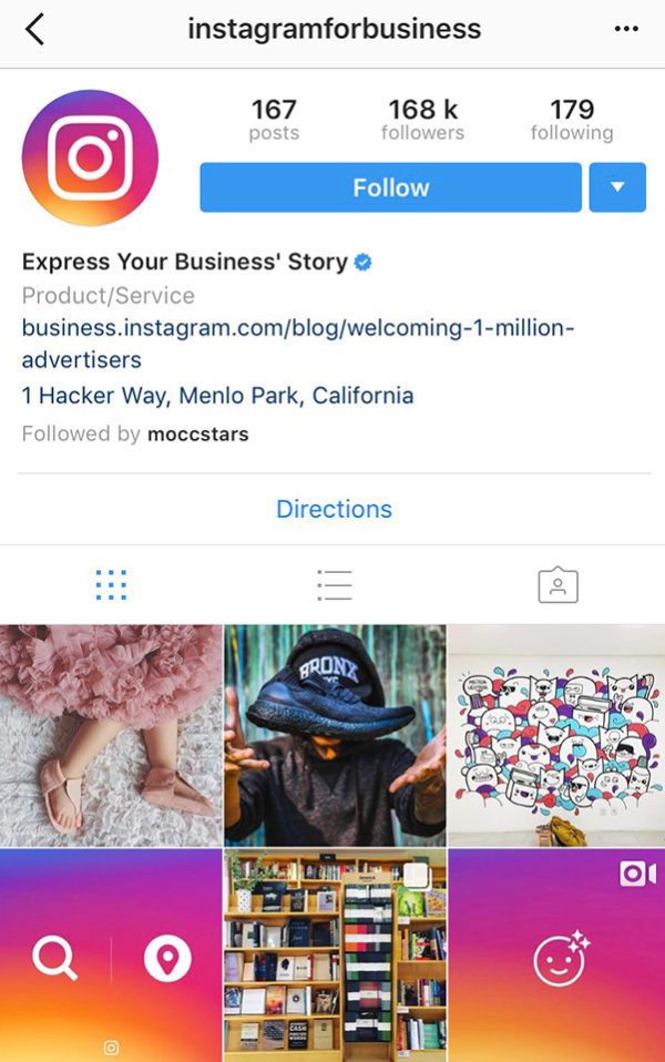 @instagramforbusiness